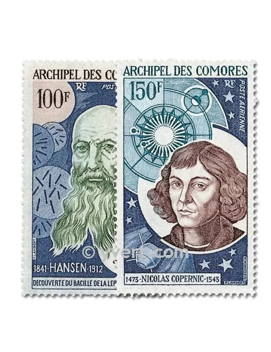 n° 55/56 -  Timbre Comores Poste aérienne