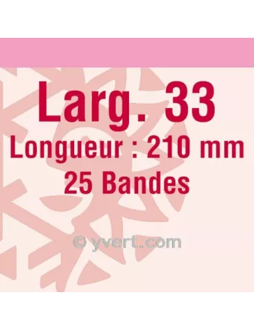 Bandes simple soudure - 33mm (Fond transparent)