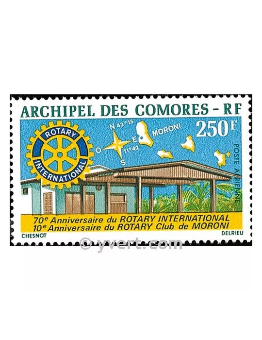 n° 66 -  Timbre Comores Poste aérienne