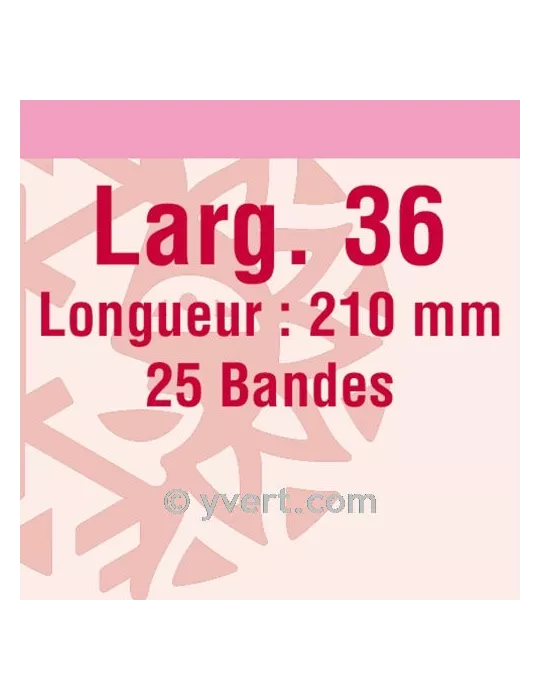 Bandes simple soudure - 36mm (Fond transparent)