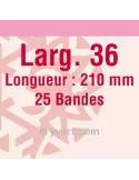 Bandes simple soudure - 36mm (Fond transparent)