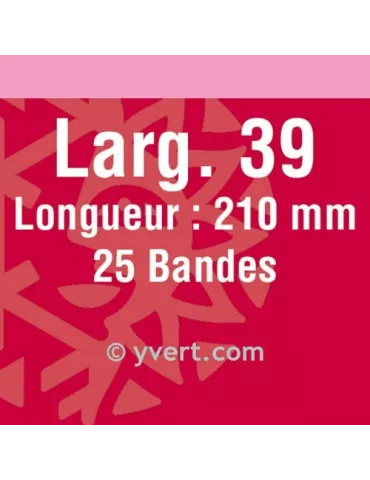 Bandes simple soudure - 39mm (Fond noir)