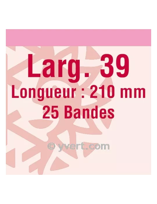 Bandes simple soudure - 39mm (Fond transparent)