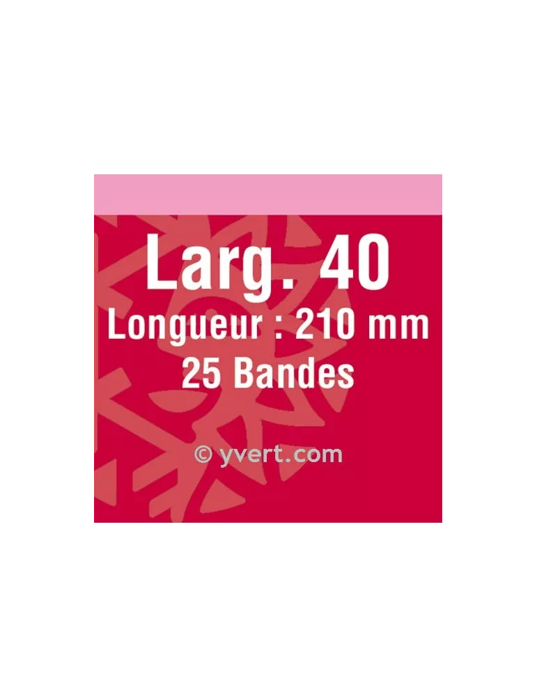 Bandes simple soudure - 40mm (Fond noir)