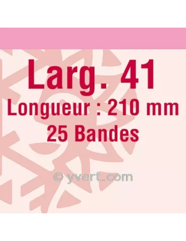 Bandes simple soudure - 41mm (Fond transparent)