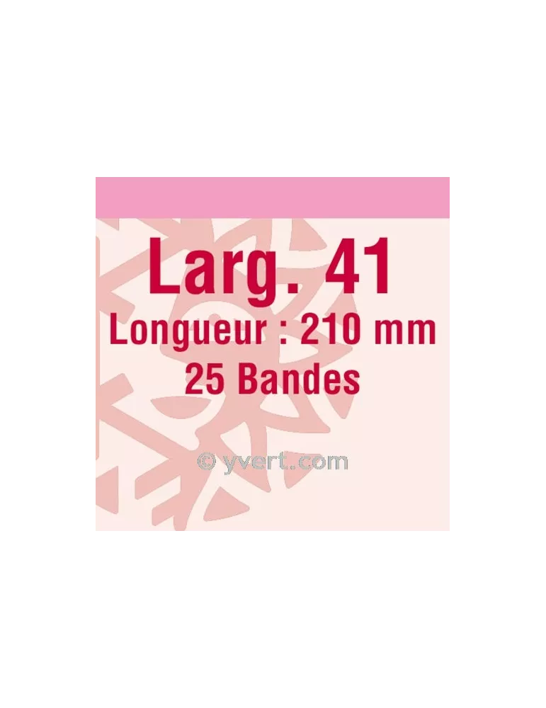 Bandes simple soudure - 41mm (Fond transparent)