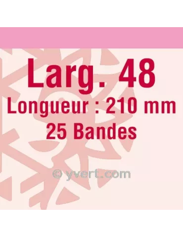 Bandes simple soudure - 48mm (Fond transparent)