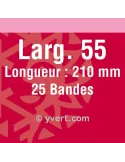 Bandes simple soudure - 55mm (Fond noir)