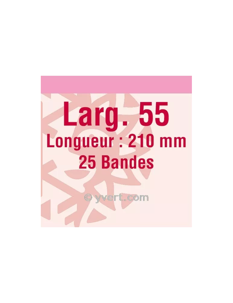 Bandes simple soudure - 55mm (Fond transparent)
