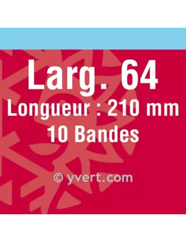 Bandes simple soudure - 64mm (Fond noir)