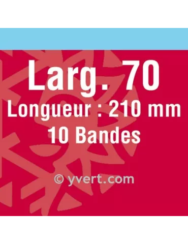 Bandes simple soudure - 70mm (Fond noir)
