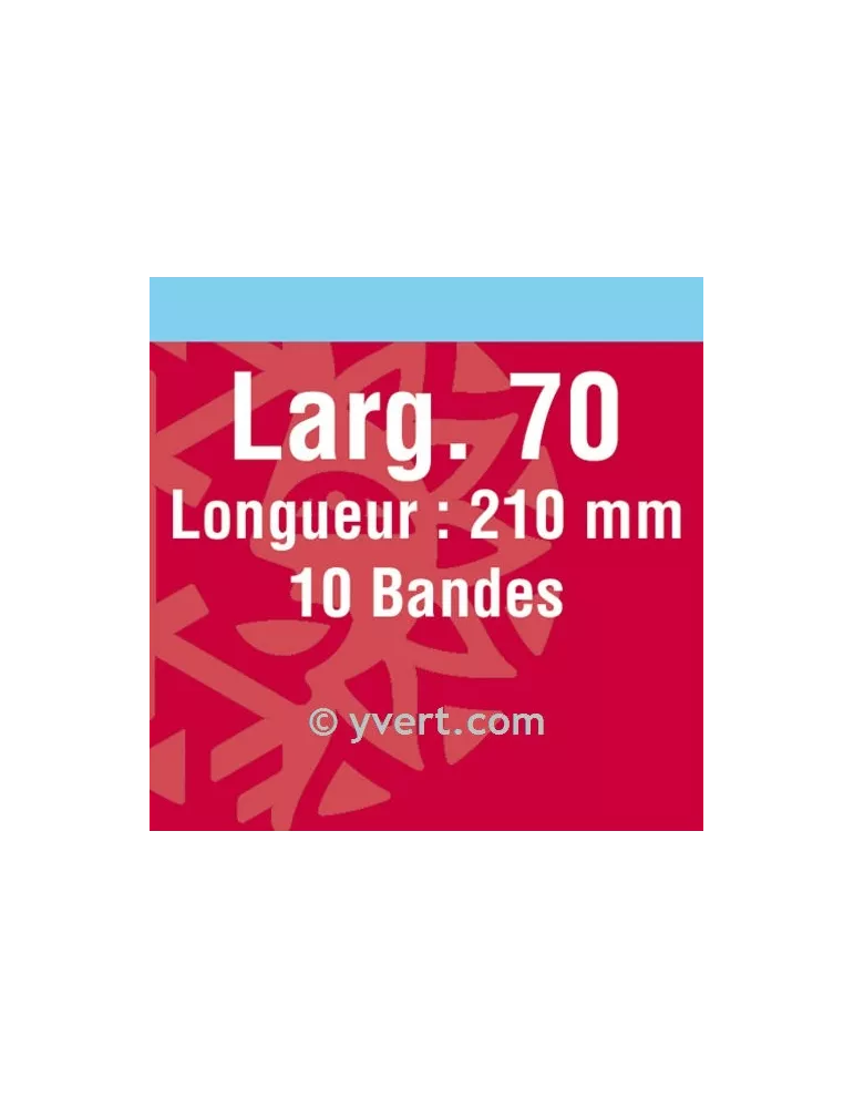 Bandes simple soudure - 70mm (Fond noir)