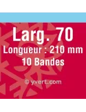 Bandes simple soudure - 70mm (Fond noir)