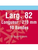 Bandes simple soudure - 82mm (Fond noir)