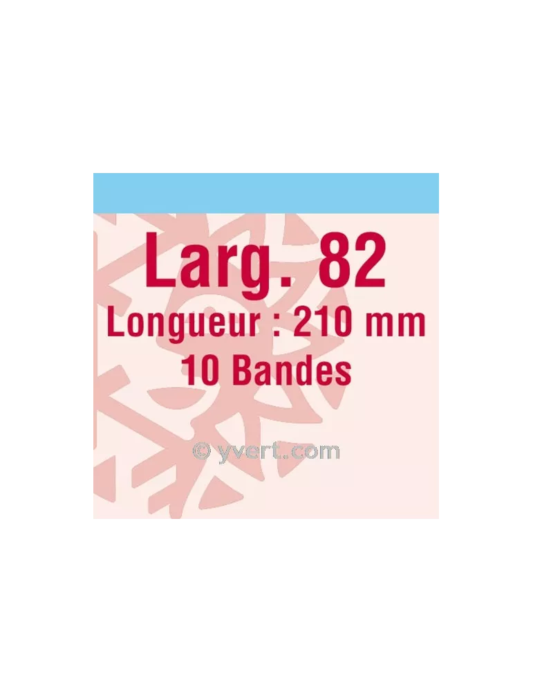 Bandes simple soudure - 82mm (Fond transparent)