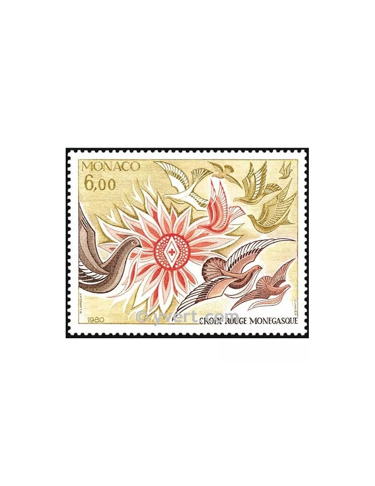 n° 1247 -  Timbre Monaco Poste