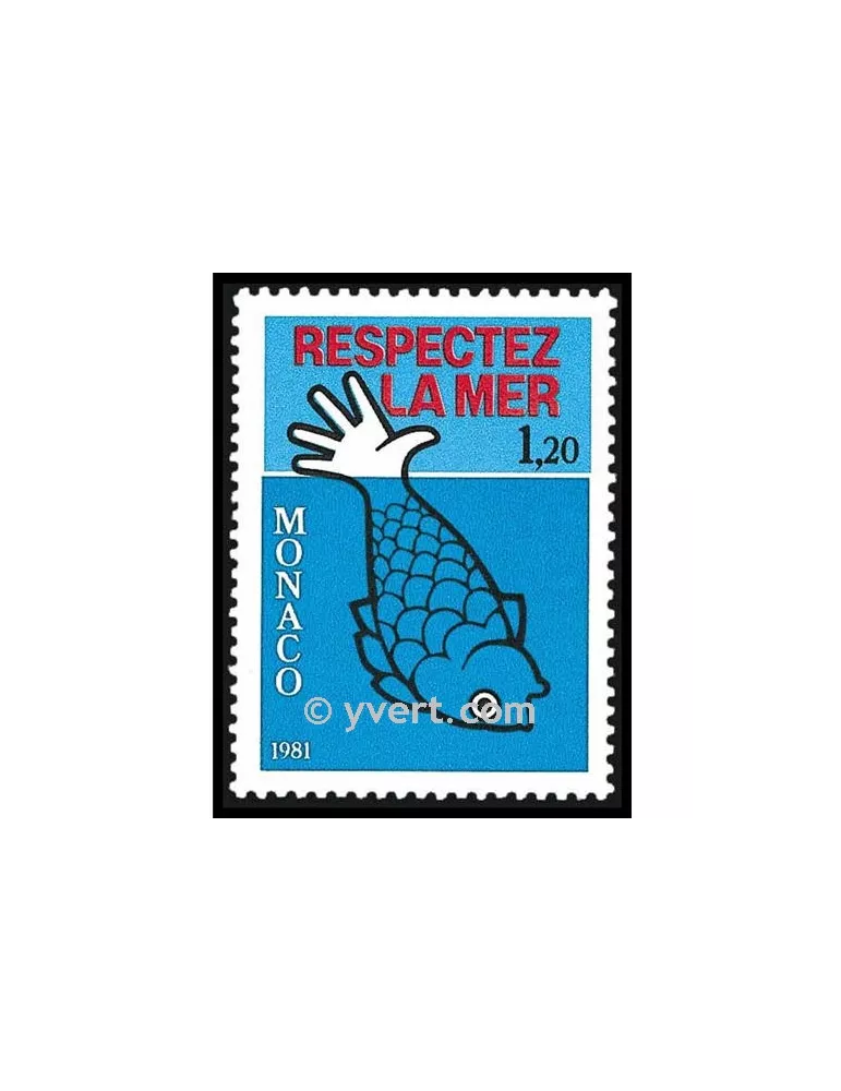 n° 1264 -  Timbre Monaco Poste