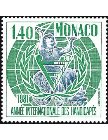 n° 1276 -  Timbre Monaco Poste