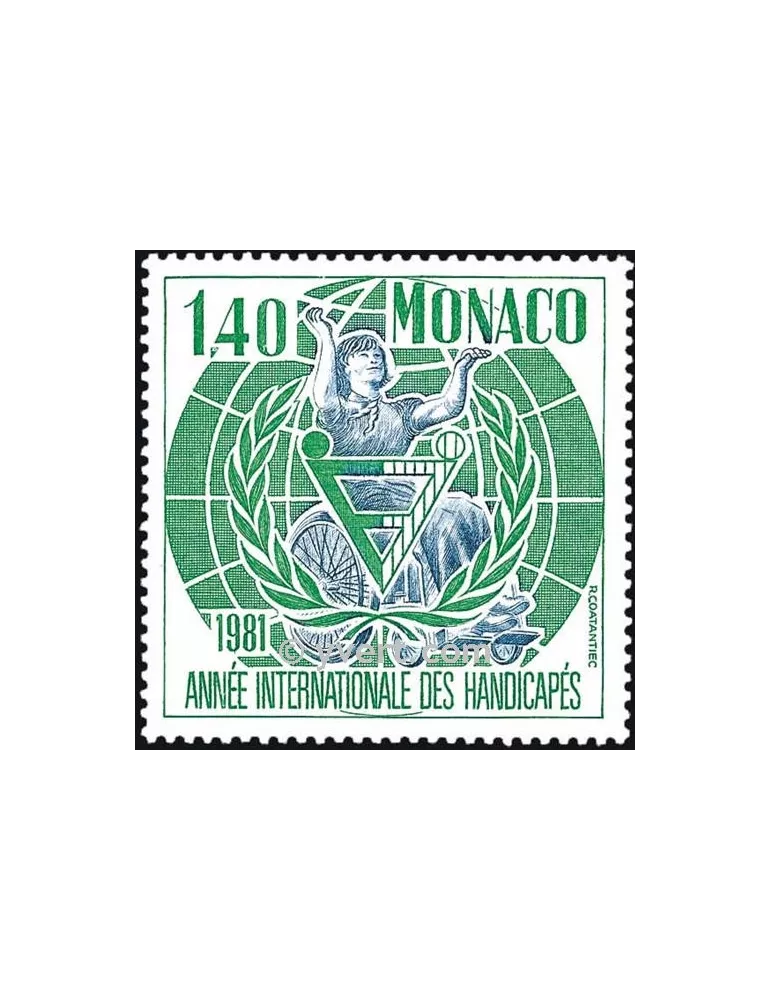 n° 1276 -  Timbre Monaco Poste