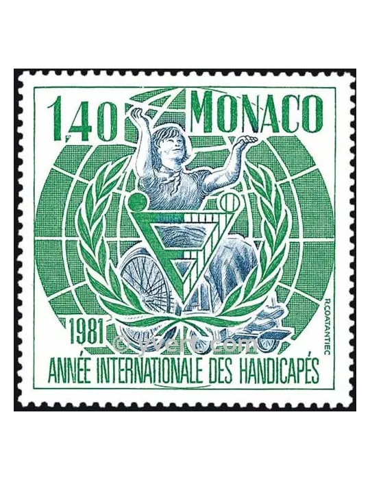 n° 1276 -  Timbre Monaco Poste