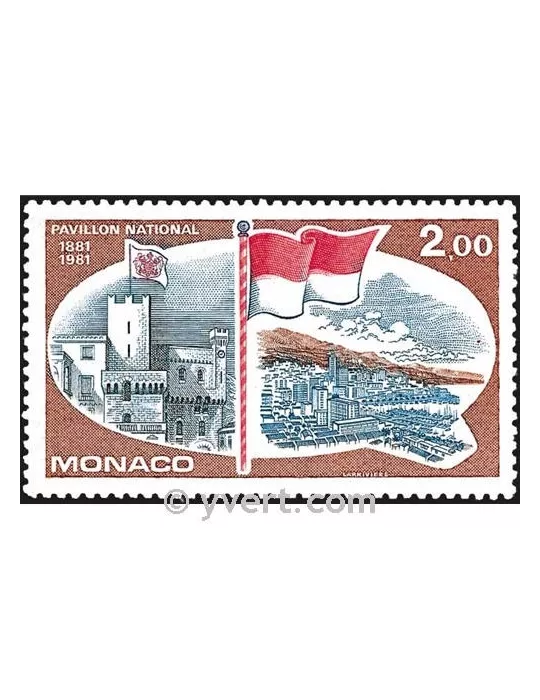 n° 1277 -  Timbre Monaco Poste