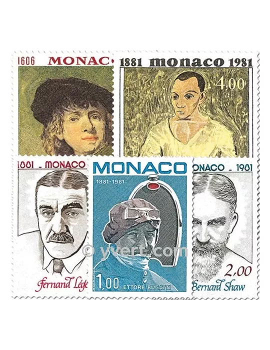 n° 1290/1294 -  Timbre Monaco Poste