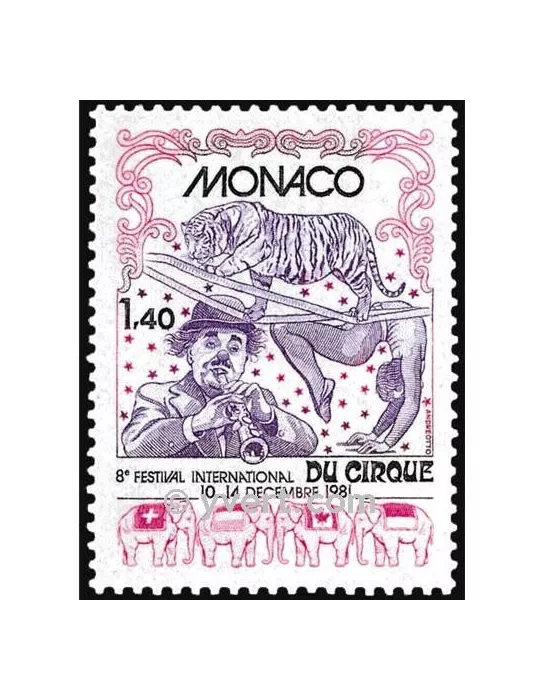 n° 1298 -  Timbre Monaco Poste