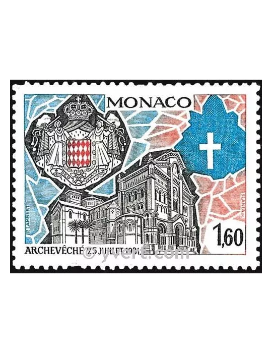 n° 1331 -  Timbre Monaco Poste