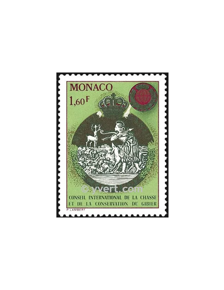 n° 1338 -  Timbre Monaco Poste