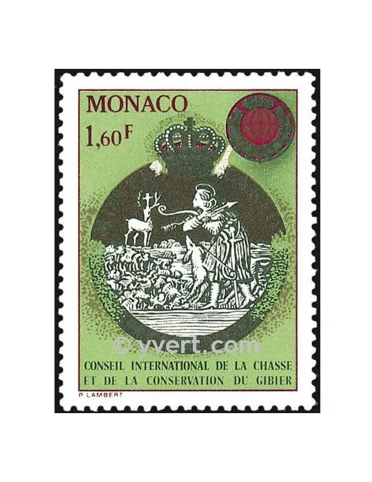 n° 1338 -  Timbre Monaco Poste