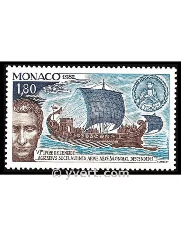 n° 1357 -  Timbre Monaco Poste