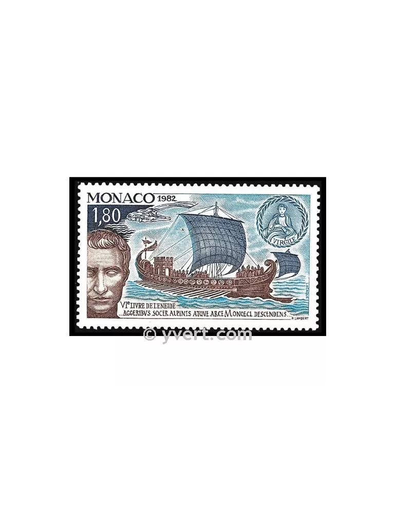 n° 1357 -  Timbre Monaco Poste