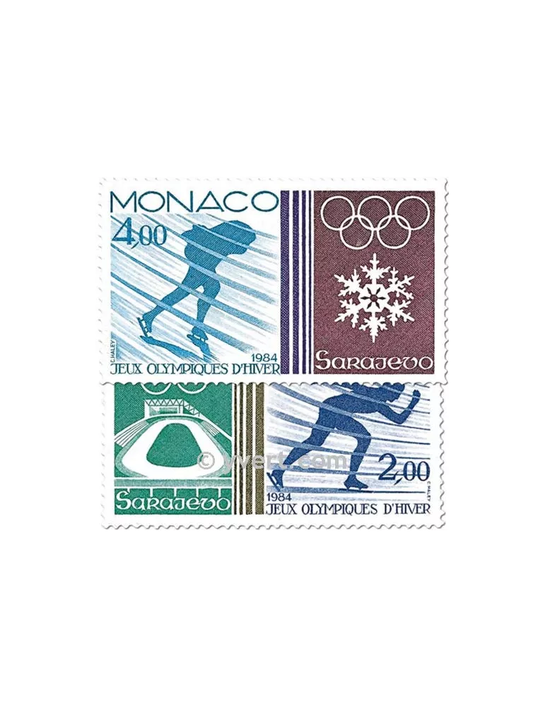 n° 1416/1417 -  Timbre Monaco Poste