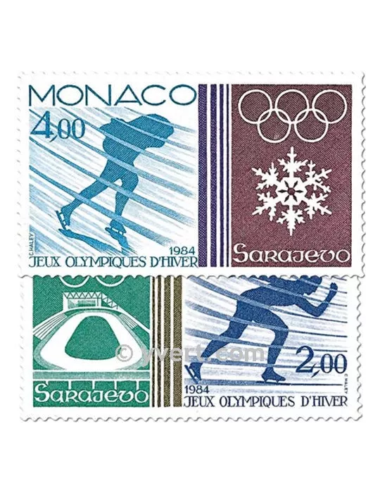 n° 1416/1417 -  Timbre Monaco Poste