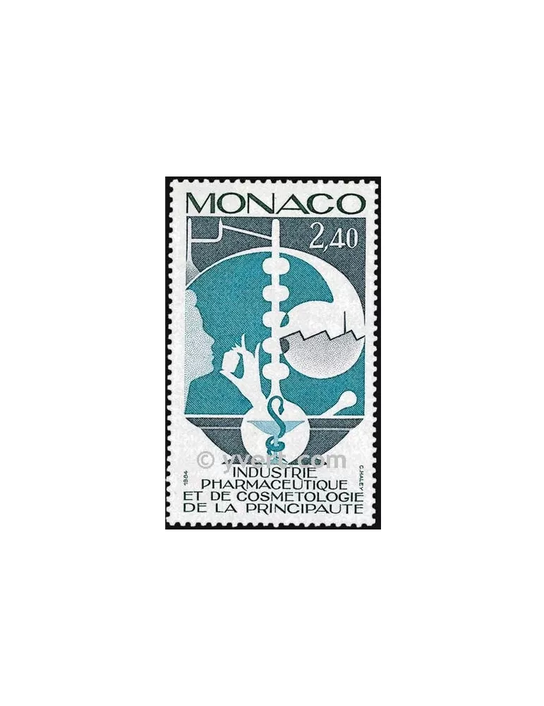n° 1450 -  Timbre Monaco Poste
