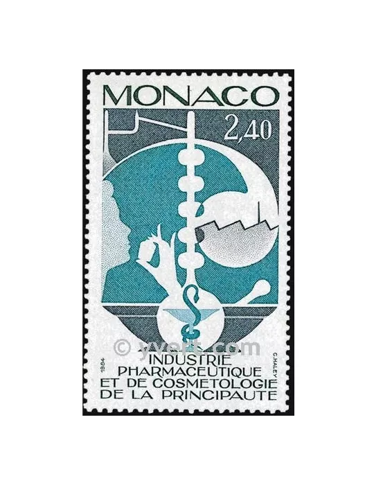 n° 1450 -  Timbre Monaco Poste
