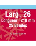 Bandes double soudure - 26mm (Fond noir)