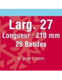 Bandes double soudure - 27mm (Fond noir)