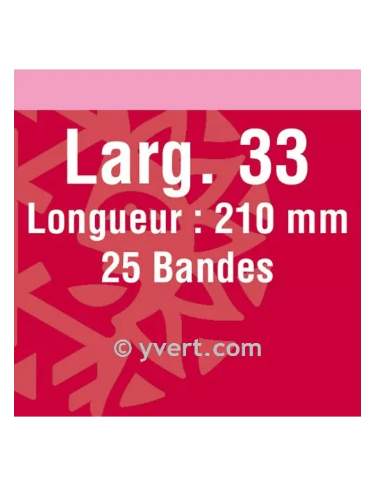 Bandes double soudure - 33mm (Fond noir)