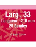 Bandes double soudure - 33mm (Fond noir)