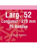 Bandes double soudure - 52mm (Fond noir)