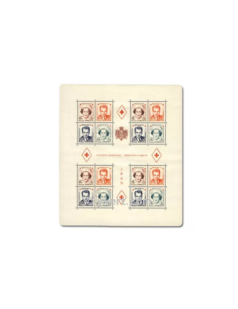 n° 3A -  Timbre Monaco Bloc et feuillets