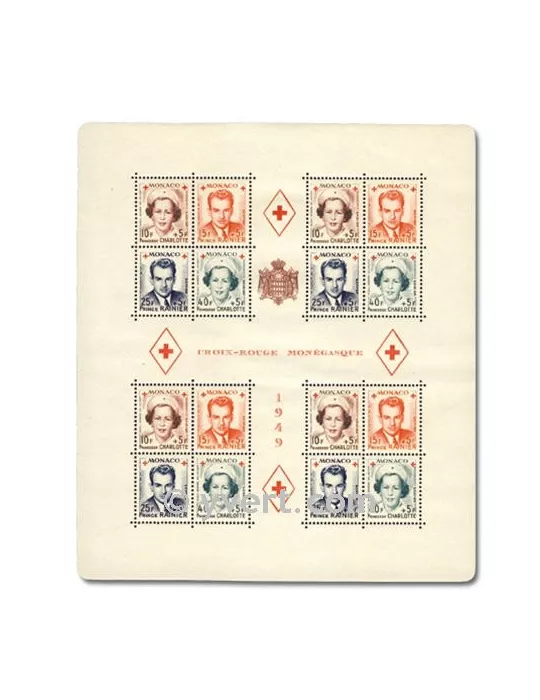 n° 3A -  Timbre Monaco Bloc et feuillets