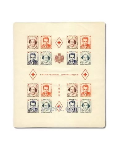 n° 3B -  Timbre Monaco Bloc et feuillets