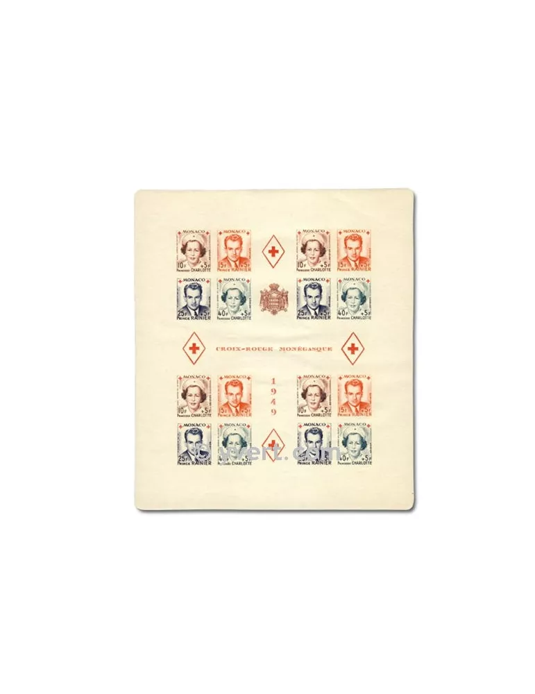 n° 3B -  Timbre Monaco Bloc et feuillets