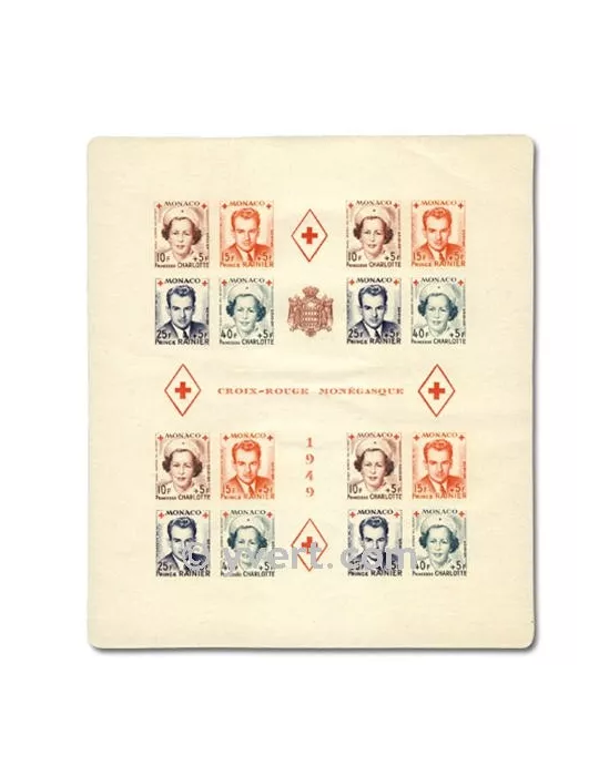 n° 3B -  Timbre Monaco Bloc et feuillets