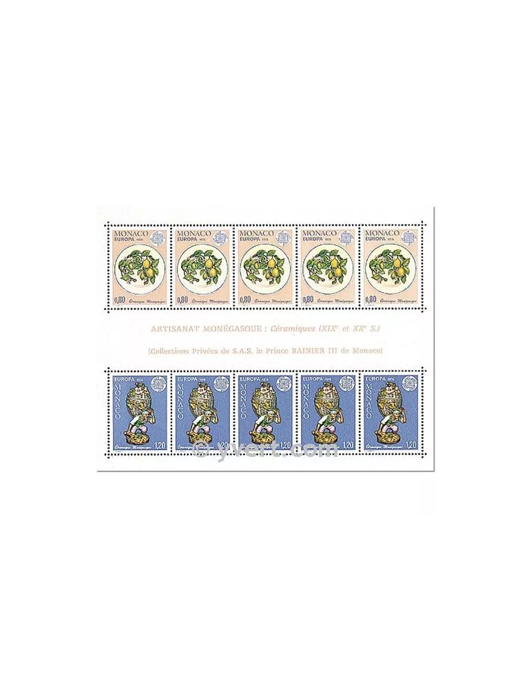 n° 12 -  Timbre Monaco Bloc et feuillets