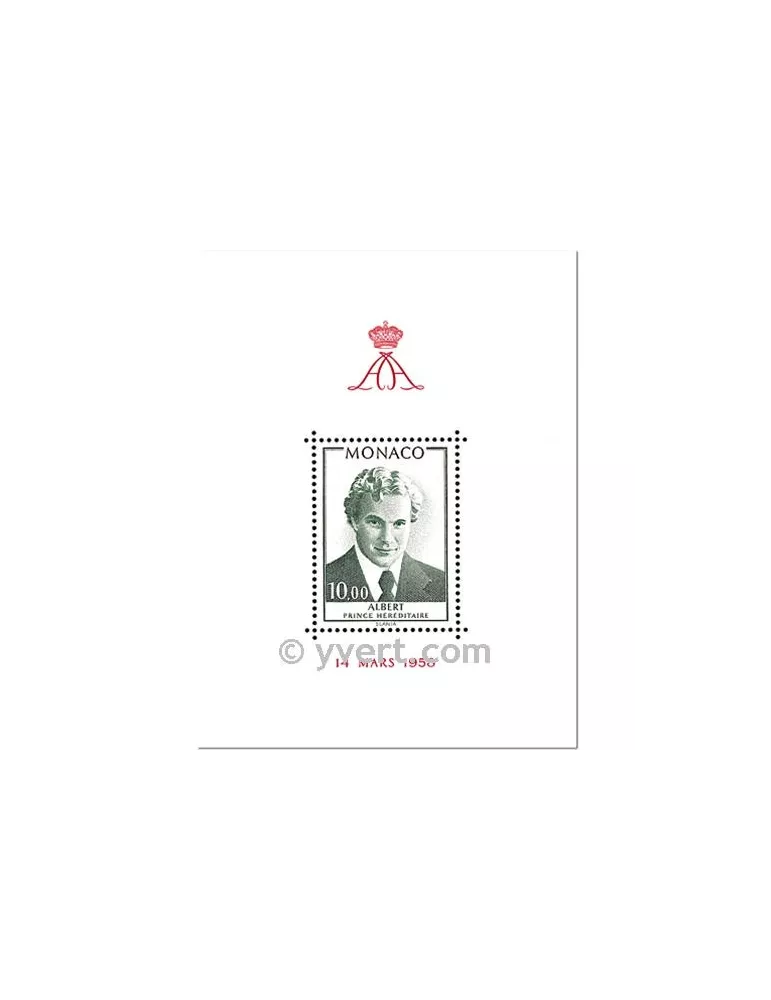 n° 16 -  Timbre Monaco Bloc et feuillets