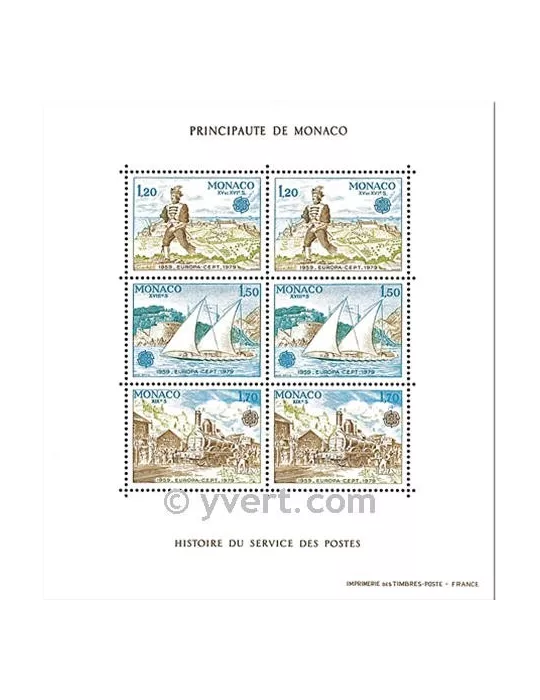 n° 17 -  Timbre Monaco Bloc et feuillets