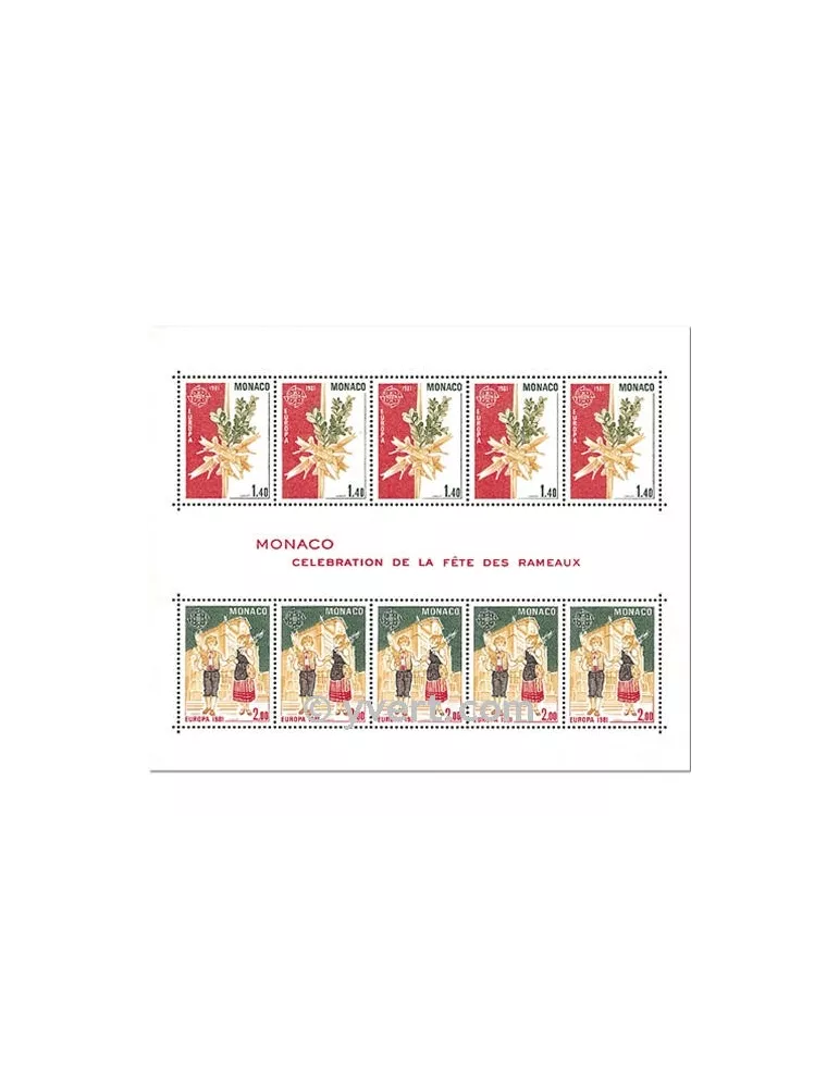 n° 19 -  Timbre Monaco Bloc et feuillets